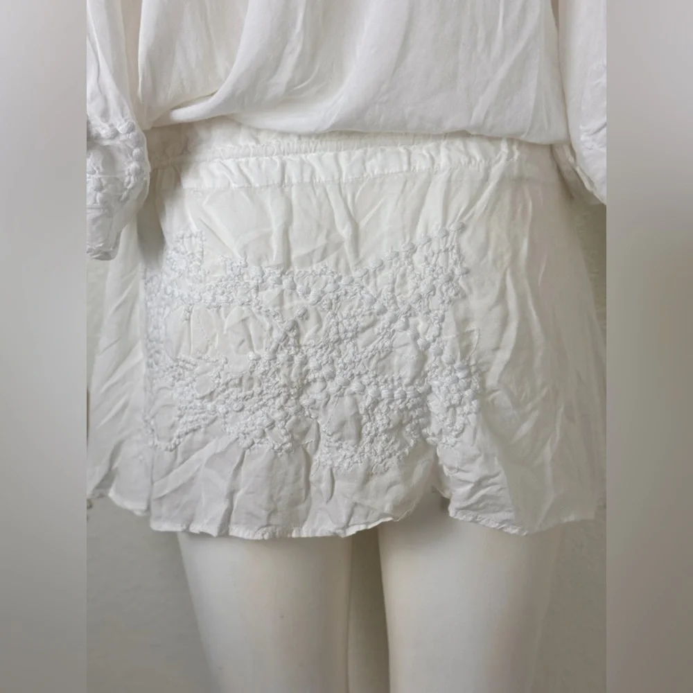 Vix Embroidered Cover-up with Drawstring Waist Size M. E14 - Picture 12 of 15